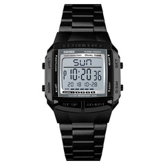 SKMEI 1381 Multifunctional Men Outdoor Business Sport Noctilucent Waterproof Digital Wrist Watch