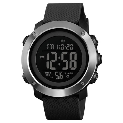 SKMEI 1416 Multifunctional Outdoor Fashion Noctilucent Waterproof Steel Ring Digital Watch, Steel Ring, 1416 Steel Ring