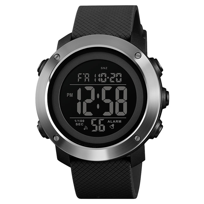 SKMEI 1416 Multifunctional Outdoor Fashion Noctilucent Waterproof Steel Ring Digital Watch, Steel Ring, 1416 Steel Ring