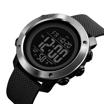 SKMEI 1416 Multifunctional Outdoor Fashion Noctilucent Waterproof Steel Ring Digital Watch, Steel Ring, 1416 Steel Ring