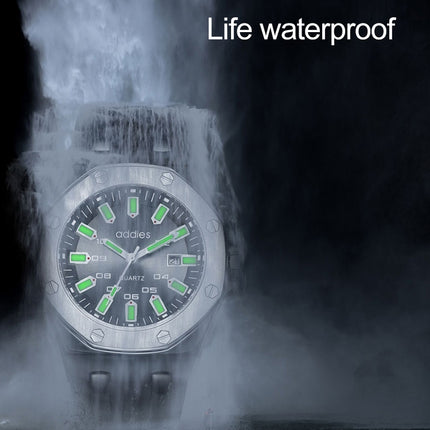 addies MY-052 Business Multifunctional Luminous Watch Silicone Watchstrap Watch for Men