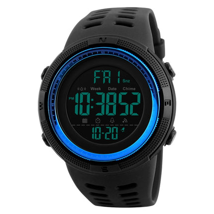 SKMEI 1251 Men Fashionable Outdoor 50m Waterproof Sports Watch Digital Watch with PU Watchband