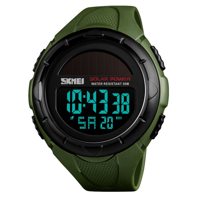 SKMEI 1405 Fashion Solar Power Outdoor Sports Watch Multifunctional 50m Waterproof Men Digital Watch