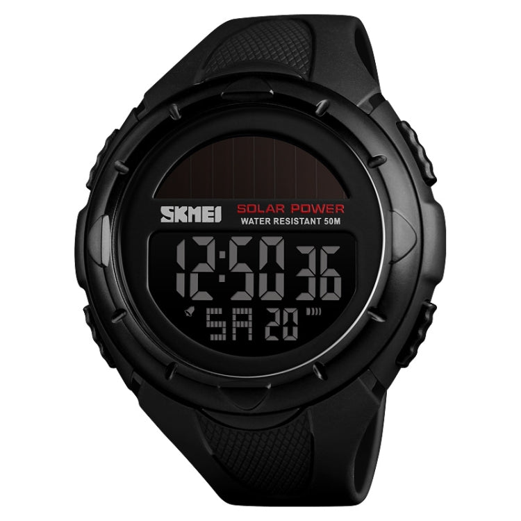 SKMEI 1405 Fashion Solar Power Outdoor Sports Watch Multifunctional 50m Waterproof Men Digital Watch