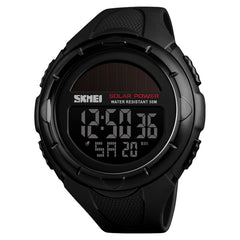SKMEI 1405 Fashion Solar Power Outdoor Sports Watch Multifunctional 50m Waterproof Men Digital Watch