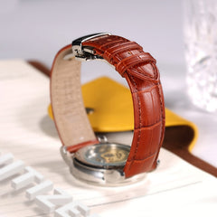 Calfskin Detachable Watch Leather Watch Band, Specification: 22mm