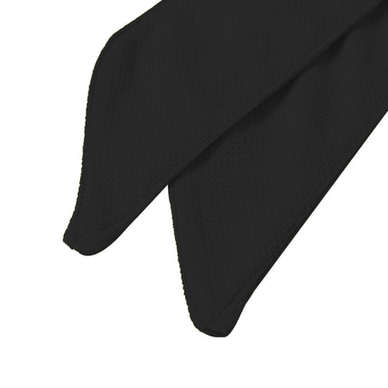 Unisex Sweat Wicking Stretchy Exercise Yoga Gym Bandana Headband Sweatband Head Tie Scarf Wrap, Size: 1.2*0.06m, Headband Sweatband (Black)