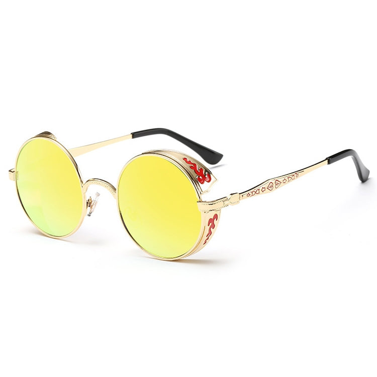 Retro Carved Round Sunglasses, Sunglasses#silver frame gray sheet, Sunglasses#silver frame white mercury, Sunglasses#rimmed gray tablets, Sunglasses#Tyrant gold box gold, Sunglasses#Gold frame gray sheet, Sunglasses#Gold frame red film�����������������...