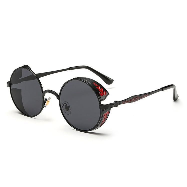 Retro Carved Round Sunglasses, Sunglasses#silver frame gray sheet, Sunglasses#silver frame white mercury, Sunglasses#rimmed gray tablets, Sunglasses#Tyrant gold box gold, Sunglasses#Gold frame gray sheet, Sunglasses#Gold frame red film�����������������...
