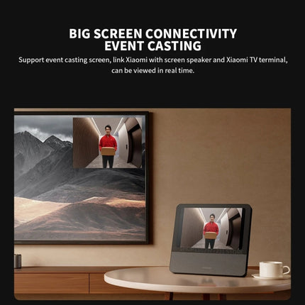 Xiaomi Smart Cat Eye 2 HDR 5 inch 3MP HD Camera 180 Degree Wide Angle Lens 940nm Infrared Night Vision Intercom Doorbell