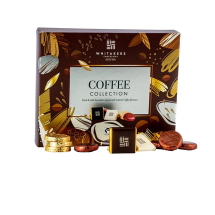 Whitakers dark and milk chocolate coffee assortment in carton