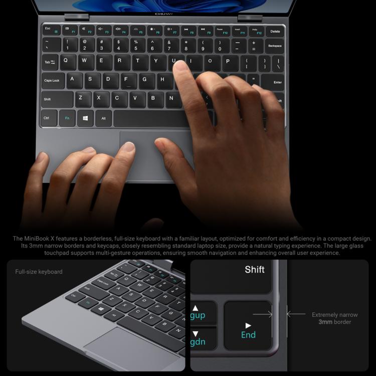 CHUWI MiniBook X, 10.51 inch, 12GB+512GB Windows 11, MiniBook X 12GB+512GB