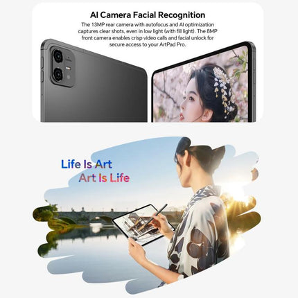 Teclast ArtPad Pro Tablet PC, 8GB+256GB, 12.7 inch Android 15 MTK Helio G99 Octa Core, 4G Network Dual SIM, ArtPad Pro