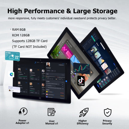 Windows 10, Intel Celeron J3455 Quad Core, Support TF Card & HDMI & Bluetooth & Dual WiFi, with Keyboard, N4000 4-Core 8GB+128GB with Keyboard