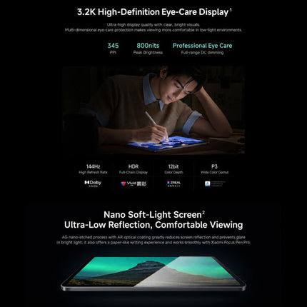 Xiaomi Pad 9 11.2 inch, 12GB+256GB, HyperOS 4.0 Qualcomm Snapdragon 8s Gen4 Octa Core, 12GB+256GB