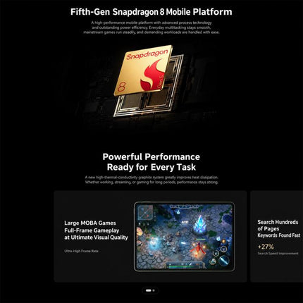 Xiaomi Pad 9 Pro 12.5 inch, 8GB+256GB, HyperOS 4.0 Qualcomm Snapdragon 8 Gen5 Octa Core, 8GB+256GB