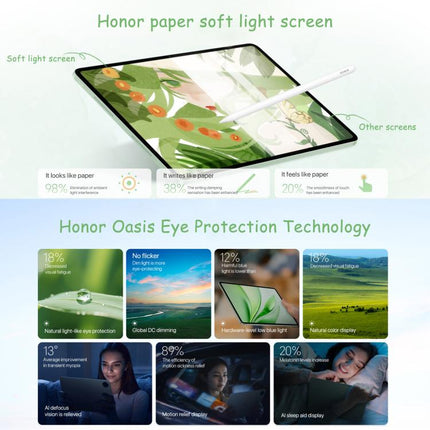 Honor MagicPad3 12.5 inch WiFi Tablet PC, 8GB+256GB MagicOS 9.0.1 Qualcomm Snapdragon 8 Gen3 Octa Core, 8GB+256GB