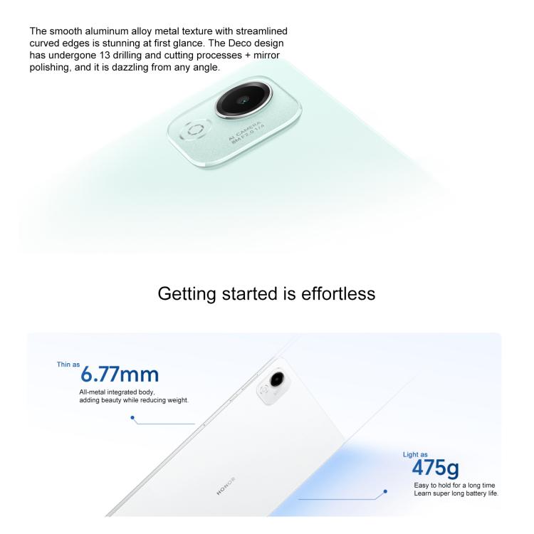 Honor Pad X9 Pro WiFi Tablet PC, 11.5 inch 8GB+256GB MagicOS 9.0 Qualcomm Snapdragon 685 Octa Core