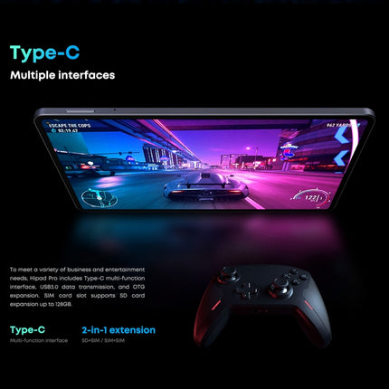 Without Keyboard, Android 11, Qualcomm Snapdragon 662 Octa Core up to 2.0GHz, Support Dual SIM & Bluetooth & WiFi & TF Card (Black+Blue)