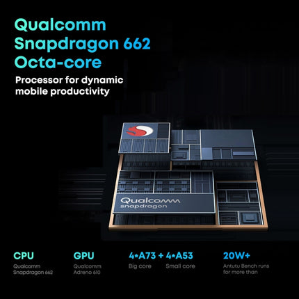 Without Keyboard, Android 11, Qualcomm Snapdragon 662 Octa Core up to 2.0GHz, Support Dual SIM & Bluetooth & WiFi & TF Card (Black+Blue)