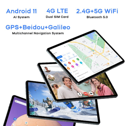 Android 11 Unisoc T618 Octa Core up to 2.0GHz, Support Dual SIM & WiFi & Bluetooth, Global Version with Google Play, US Plug