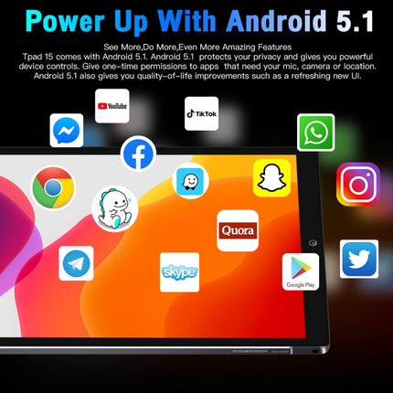 Android 5.1 MT6592 Quad Core, Support Dual SIM, WiFi, BT, GPS, P15 1GB+32GB