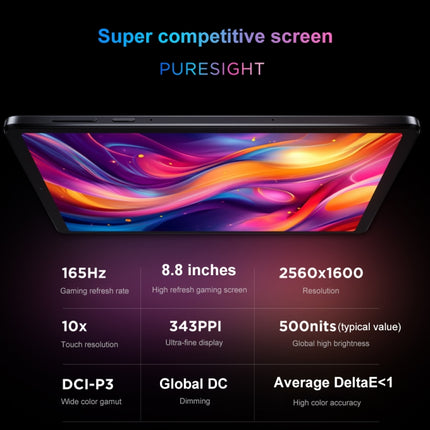 Lenovo LEGION Y700 2025 8.8 inch Anti-glare WiFi Gaming Tablet, 16GB+512GB, Android 14, Qualcomm Snapdragon 8 Gen3 Octa Core