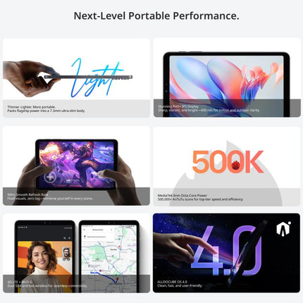 ALLDOCUBE iPlay 70 Mini Pro Tablet PC, 8GB+256GB, 8.4 inch Android 15 MTK MT8791 Octa Core Support Dual SIM 4G LTE