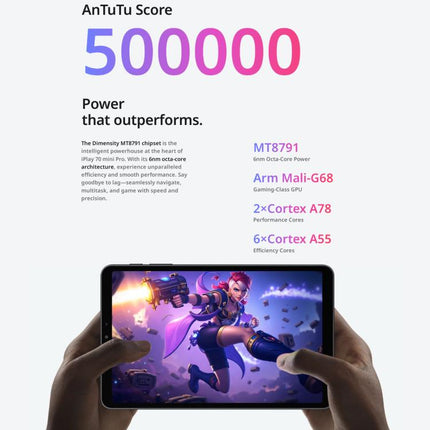 ALLDOCUBE iPlay 70 Mini Pro Tablet PC, 8GB+256GB, 8.4 inch Android 15 MTK MT8791 Octa Core Support Dual SIM 4G LTE
