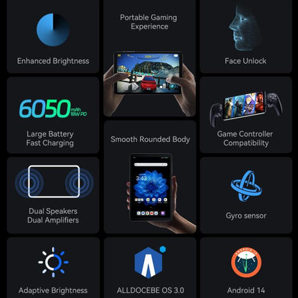 ALLDOCUBE iPlay 60 Mini Pro 4G LTE Tablet, 8GB+256GB, 8.4 inch Android 14 MTK Helio G99 Octa Core, iPlay 60 Mini Pro 8GB+256GB