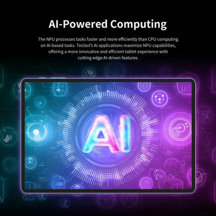 Teclast P50AI WiFi Tablet PC, 6GB+128GB, 11 inch Android 15 Allwinner A733 Octa Core with NPU