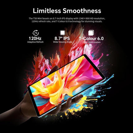 Teclast T50 Mini 4G LTE Tablet PC, 8GB+128GB, 8.7 inch Android 15 MediaTek Helio G99 Octa Core, Support Dual SIM, T50 Mini