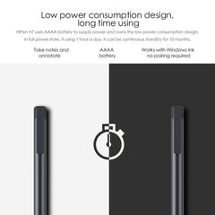 CHUWI HiPen H7 4096 Pressure Levels Sensitivity Metal Body Stylus Pen for Surpad / UBOOK X / Ubook Pro / New UBOOK / New Hi10 X / Hi10 XR / Hi10 Go (WMC0436, WMC0389, WMC0273, WMC0372, WMC0374, WMC7273, WMC0409, WMC1410)
