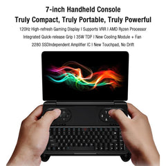 GPD WIN Mini 2025 Handheld Gaming PC, 32GB+2TB, 7 inch Windows 11 Home AMD Ryzen AI 9 HX 370, US Plug, Ryzen AI9 32GB+2TB