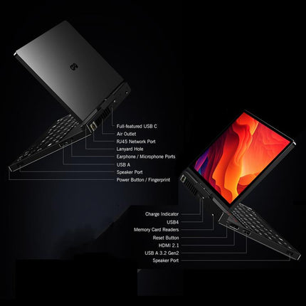 GPD Pocket 4 Handheld Gaming PC, 16GB+1TB, 8.8 inch Windows 11 Home AMD Ryzen 7 8840U, US Plug, Ryzen7 16GB+1TB