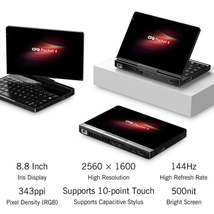 GPD Pocket 4 Handheld Gaming PC, 16GB+1TB, 8.8 inch Windows 11 Home AMD Ryzen 7 8840U, US Plug, Ryzen7 16GB+1TB