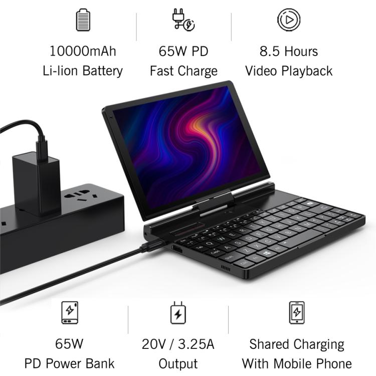 GPD Pocket 3 Handheld PC, 16GB+512GB, 8 inch Windows 11 Home Intel Core i3-1125G4, EU Plug, WMC2572EU, WMC2572UK, WMC2572US