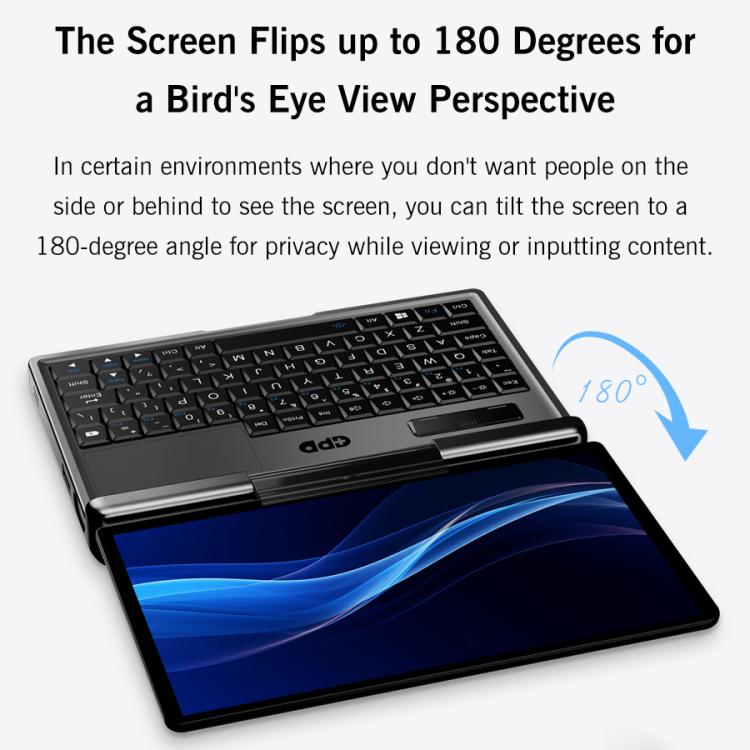GPD MicroPC 2 Handheld Gaming PC, 16GB+512GB, 7 inch Windows 11 Pro Intel Processor N250, US Plug