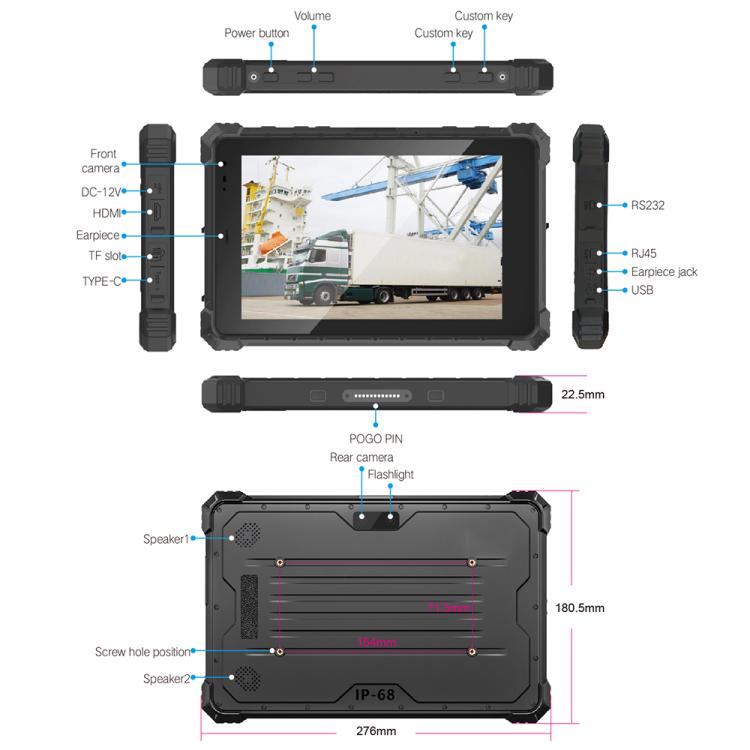 CENAVA W10N IP68 Rugged Tablet PC, 8GB+128GB, 10.1 inch Windows 11 Intel JASPER LAKE N5100 Quad Core, AU Plug