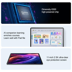 Lenovo Xiaoxin Pad 11 inch WiFi Tablet, 8GB+128GB, Android 15, MediaTek Dimensity 6300 Octa Core,US Plug, 8GB+128GB