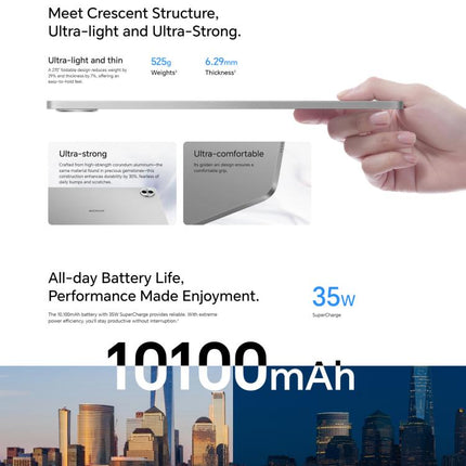 Honor Pad 10 Soft Light Screen WiFi Tablet PC, 12.1 inch 8GB+256GB MagicOS 9.0 Qualcomm Snapdragon 7 Gen3 Octa Core