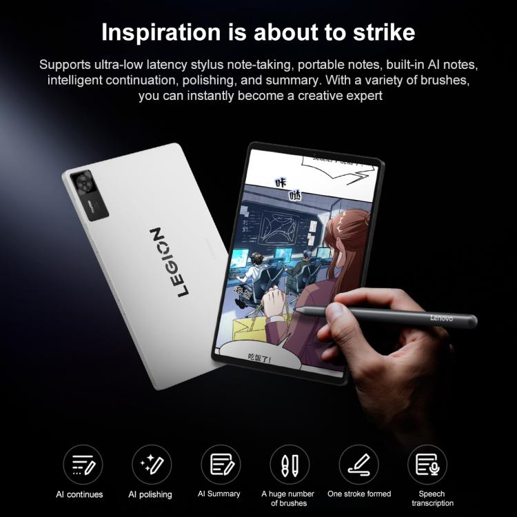 Lenovo LEGION Y700 Gen4 8.8 inch AI Gaming WIFI Tablet, 16GB+1TB, Android 15, Qualcomm Snapdragon 8Elite Octa Core, US Plug, 16GB+1TB