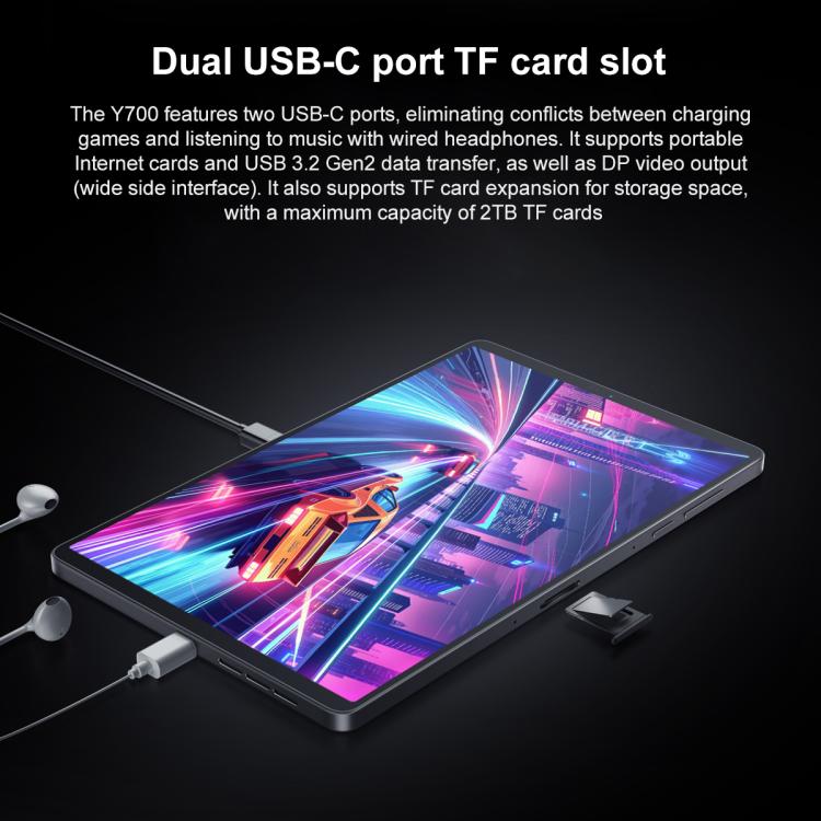 Lenovo LEGION Y700 Gen4 8.8 inch AI Gaming WIFI Tablet, 16GB+1TB, Android 15, Qualcomm Snapdragon 8Elite Octa Core, US Plug, 16GB+1TB