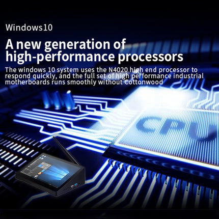 Windows 10 Intel Celeron N4020 Dual Core up to 2.8GHz, Support WiFi & Bluetooth & TF Card & HDMI & RJ45, US Plug, 4GB+64GB