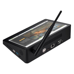 Windows 11 Intel Celeron J4125 Quad Core up to 2.7GHz, Support WiFi & BT & TF Card & HDMI & RJ45, H10PRO 8GB+128GB+512GB