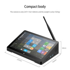 Windows 11 Intel Celeron J4125 Quad Core up to 2.7GHz, Support WiFi & BT & TF Card & HDMI & RJ45, US Plug, H10PRO 16GB+128GB+512GB