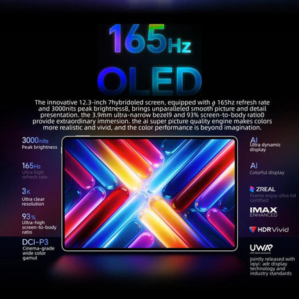 Honor MagicPad3 Pro 12.3 inch WiFi Tablet PC, 8GB+256GB MagicOS 10 Qualcomm Snapdragon 8 Gen5 Octa Core, 8GB+256GB