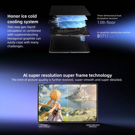 Honor MagicPad3 Pro 12.3 inch WiFi Tablet PC, 12GB+256GB MagicOS 10 Qualcomm Snapdragon 8 Gen5 Octa Core, 12GB+256GB