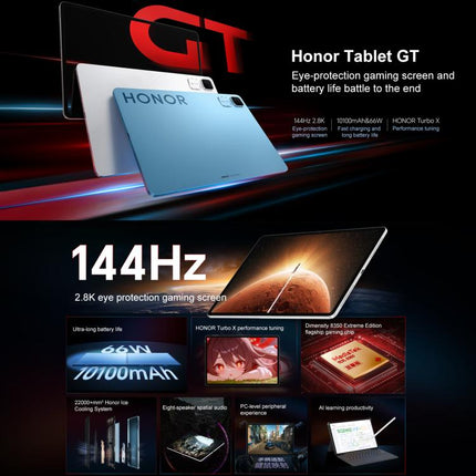 Honor Pad GT WiFi Tablet PC, 11.5 inch 12GB+512GB MagicOS 9.0 Dimensity 8350 Ultra Octa Core