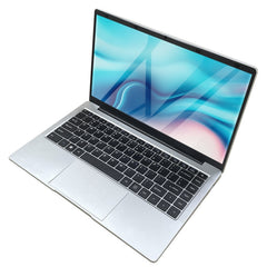 S07 14 inch Ultrathin Laptop, 12GB+512GB, Windows 11 Intel Celeron J4025 Dual Core, US Plug (Silver), J4025 12GB+512GB